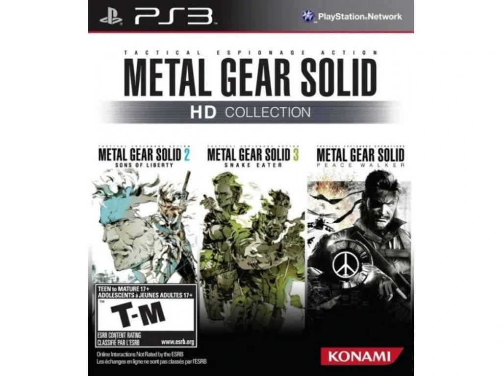 metal gear solid 3 ps3 PlayStation 3 Metal Gear Solid HD Collection (Complete)