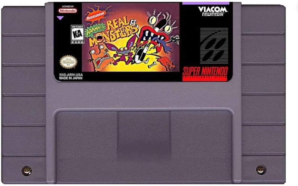 SNES Nickelodeon Aaahh Real Monsters (Not Packaged, Cartridge Only)