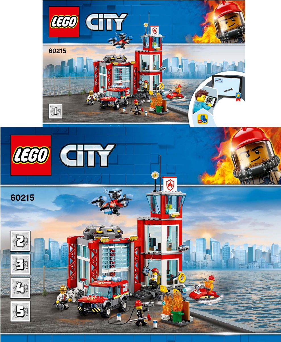 Fire Station 60215 MANUAL SET ONLY Lego City