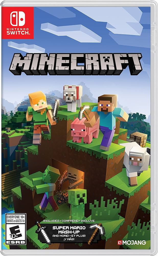 Nintendo Switch Minecraft, Made Printed Case
