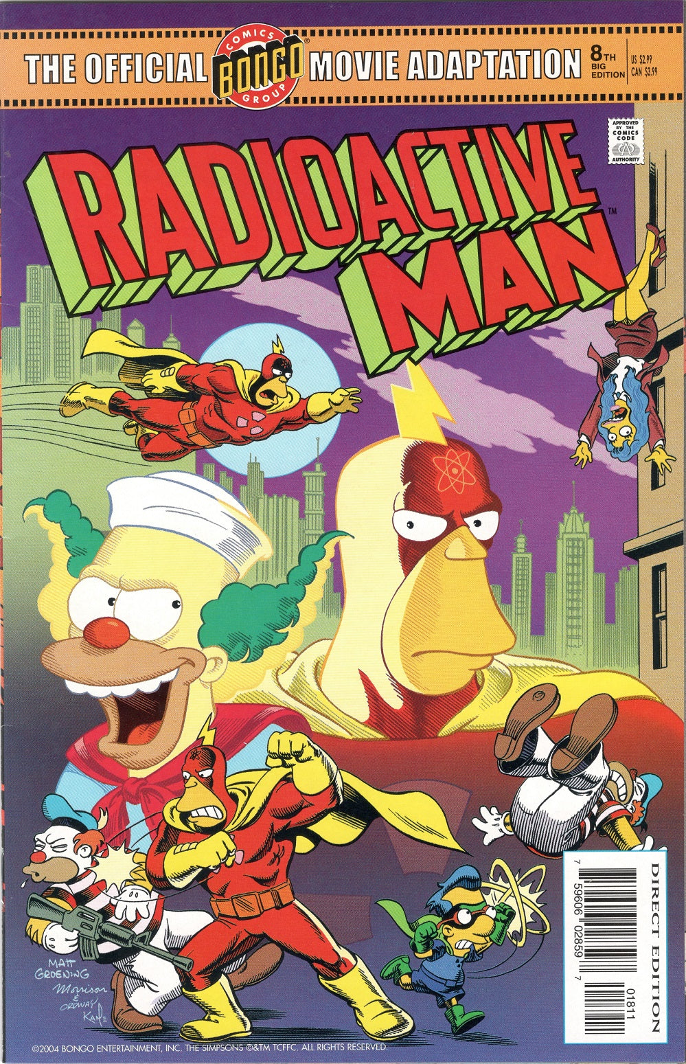 Radioactive Man 1 2004 Bongo Movie Adaptation Comic Book radioactive-man-1-2004-bongo-movie-adaptation-comic-book