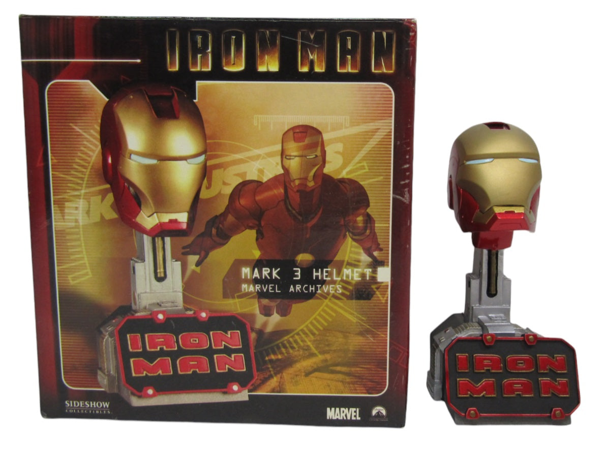 iron man 3 helmet Mark 3 Helmet 2008 Iron Man Marvel Archives, Open Box