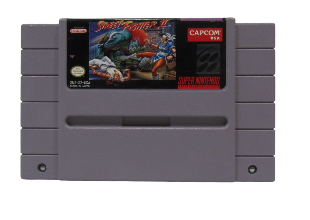 SNES Street Fighter II, Non Packaged Cartridge Only Damaged Cartridge