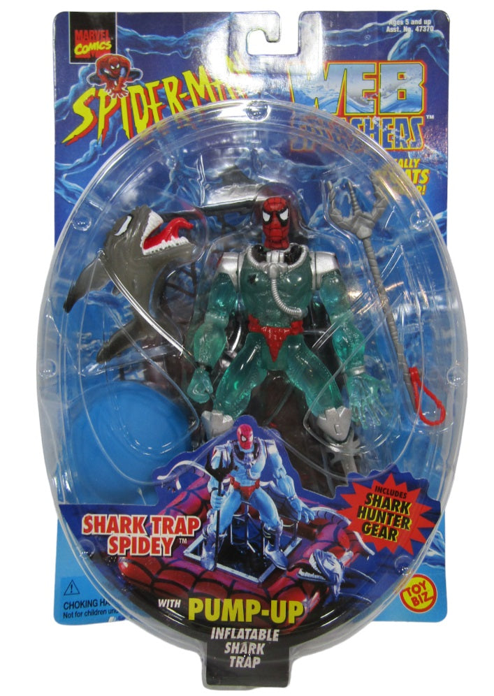 Shark Trap Spidey w/ Pump-Up Inflatable Shark Trap Spider-Man Web Spla