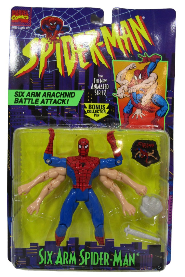 Spider-Man The Animated Series Six Arm Spider-Man, Toybiz