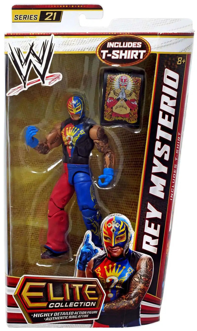 適切な価格 Mattel WWE Elite Series 21 Rey Mysterio (Includes T-Shirt プロレス、格闘技