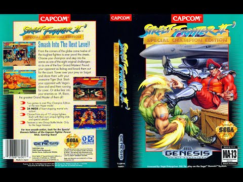Sega Genesis Street Fighter II Special Champion Edition (W Sega Genesis Street Fighter II Special Champion Edition (W