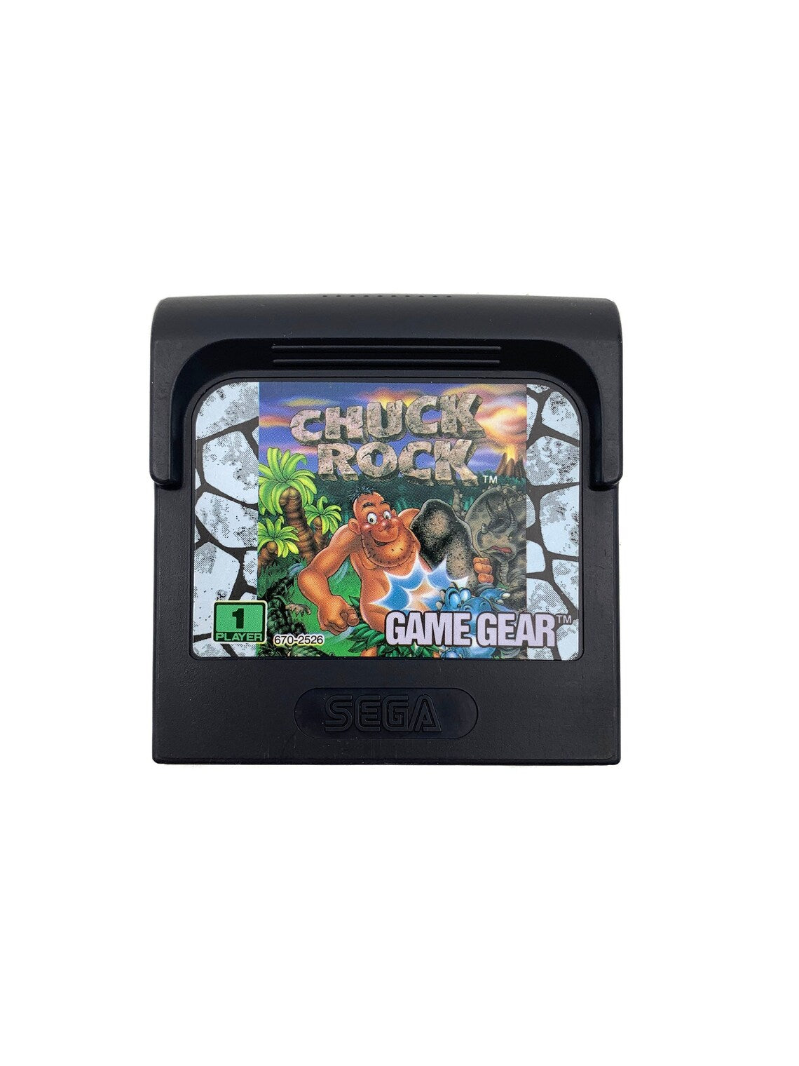 Sega Game Gear Chuck Rock, Non Packaged Cartridge Only