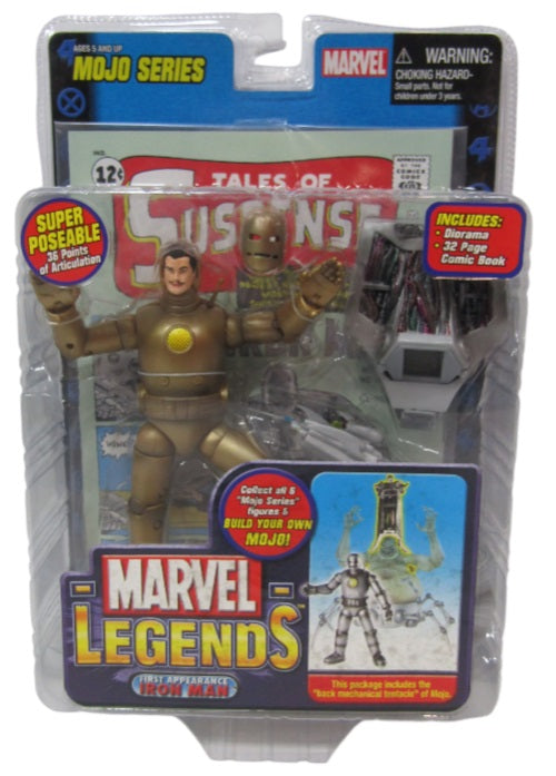 Marvel Legends Toy Biz 1st Iron Man Action Figure, Mojo, MISP Sealed (B8