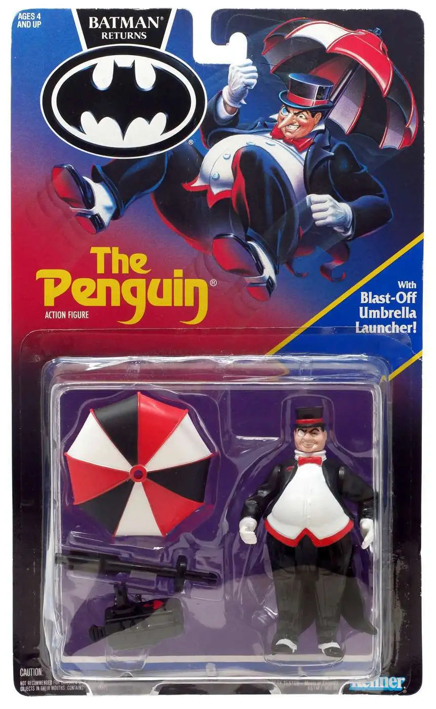 1991 Kenner Batman Returns The Penguin (Damaged Card)