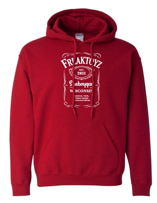 Red Freaktoyz Jack Daniels Style Hooded Sweatshirt Size 5XL XXXXXL