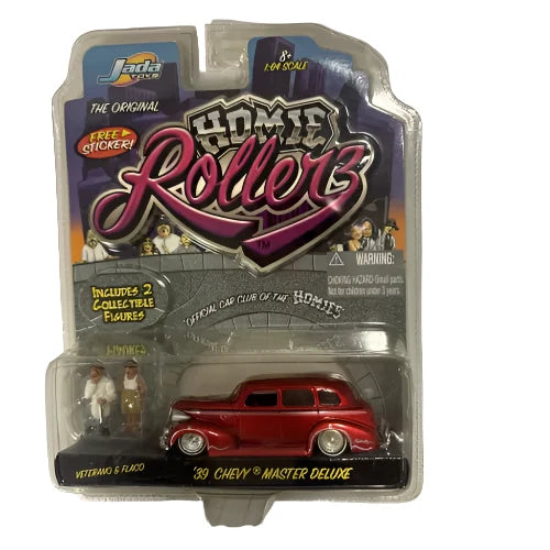 Jada Toys Homie Rollerz Veterano & Flaco '39 Chevy Master Deluxe (Yell