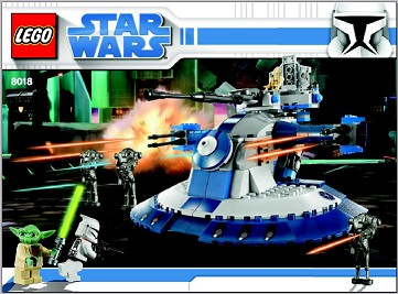 Armored Assault Tank AAT 8018 MANUAL ONLY, Lego Star Wars
