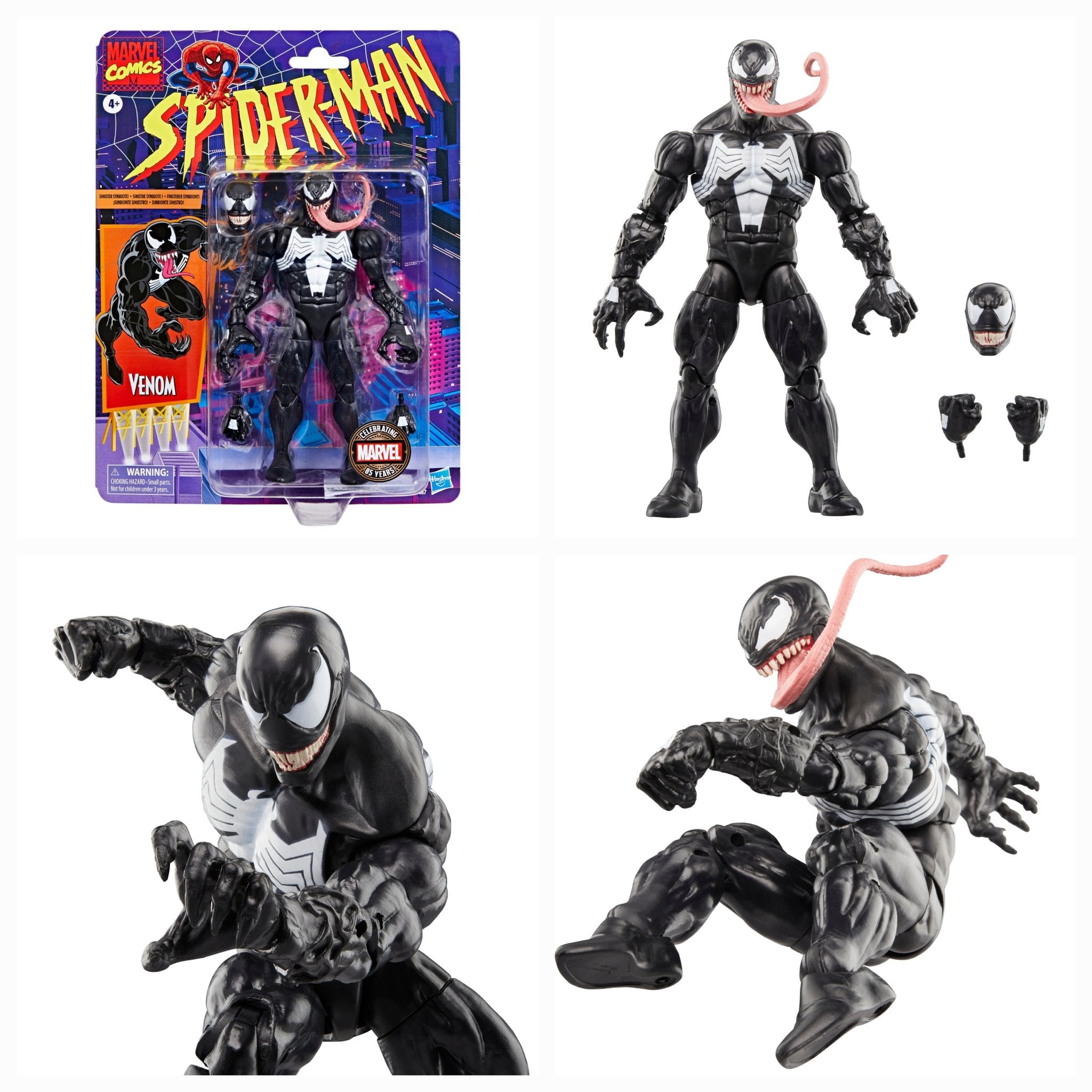 Marvel Legends Spider-Man Retro Venom 85 Years (Not Packaged, Complete