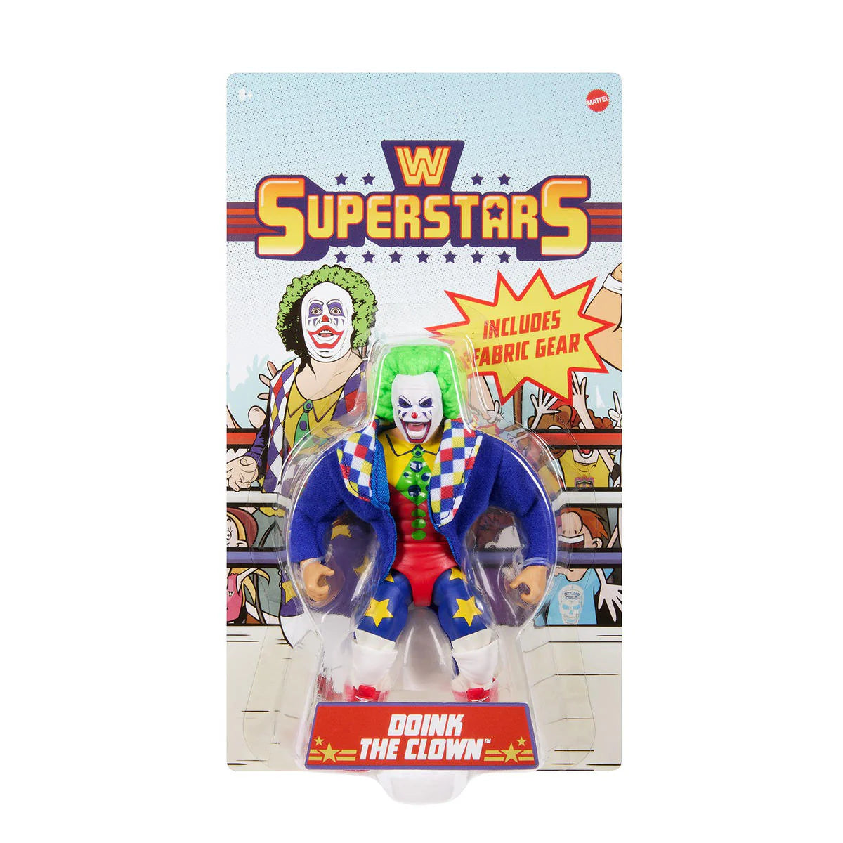 WWE Superstars Series 8 Doink the Clown, Unpunched Card Slight Card Da