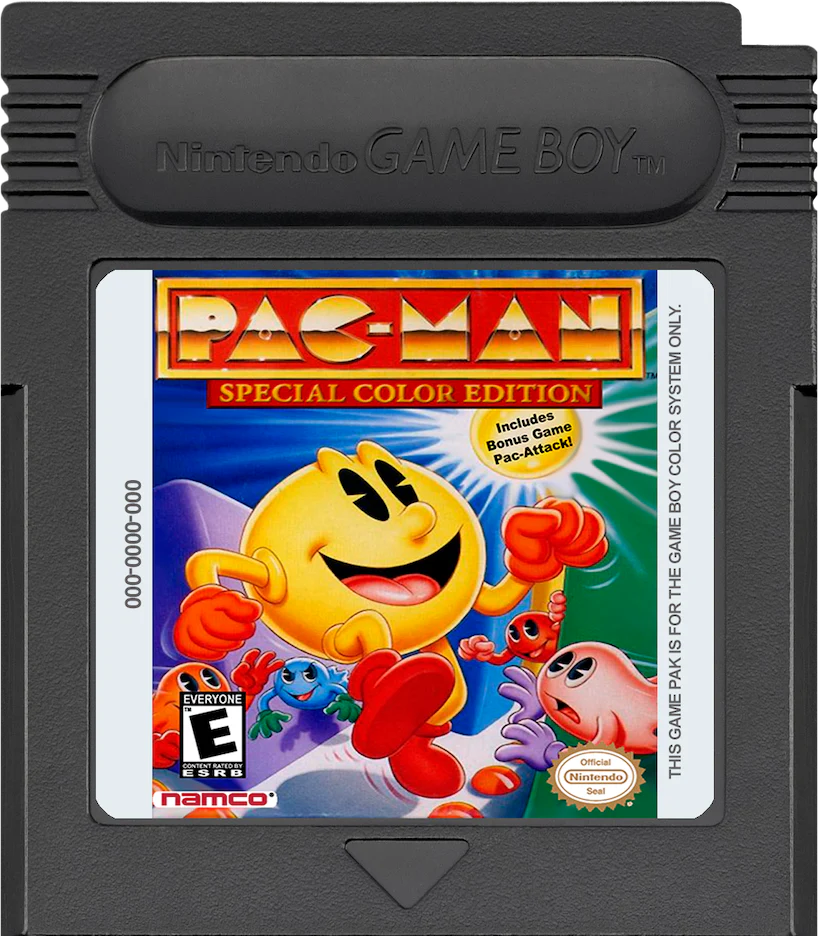 Gameboy Color Pacman Gameboy Color Pac-man Special Color Edition (Not Packaged, Cartridge O
