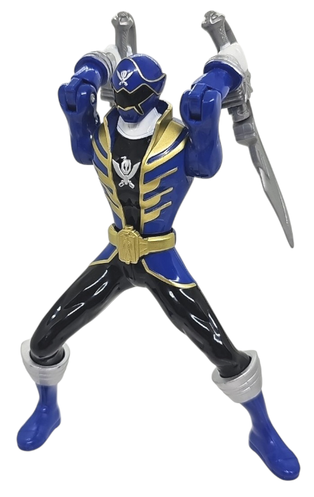 Power Rangers Super Megaforce Double Battle Action Blue Ranger Non Pac
