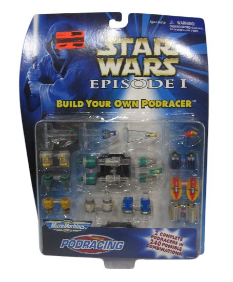 Star Wars Micro Machines Ep. I Build Your Own Pod Racer Slight Card Da