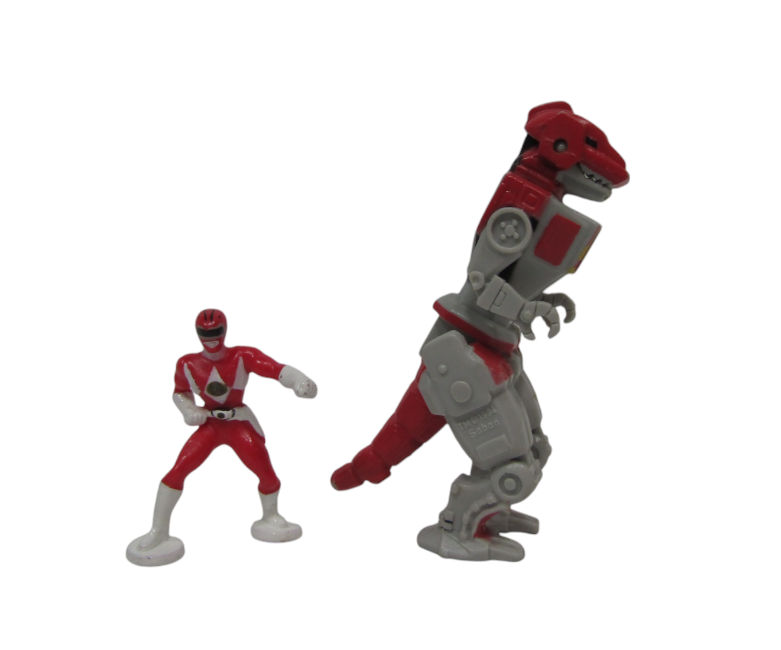 Power Rangers Micro Machines Red Ranger #1 Set Non Packaged Red Ranger