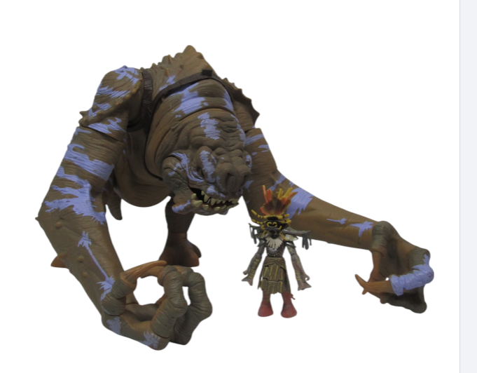 Star Wars Force Unleashed Battle Rancor w/ Felucian Rider, Figures Onl