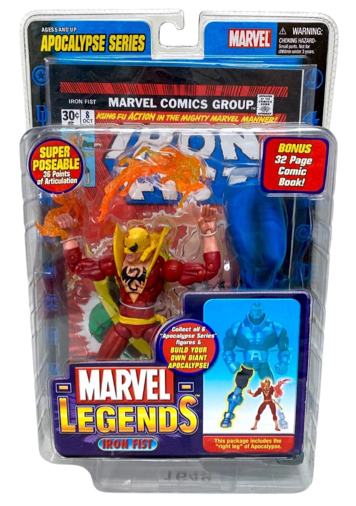 MARVEL LEGENDS IRON Fist Variant Red - Apocalypse Series - Neuf Sous Blister EUR 75,00 - FR