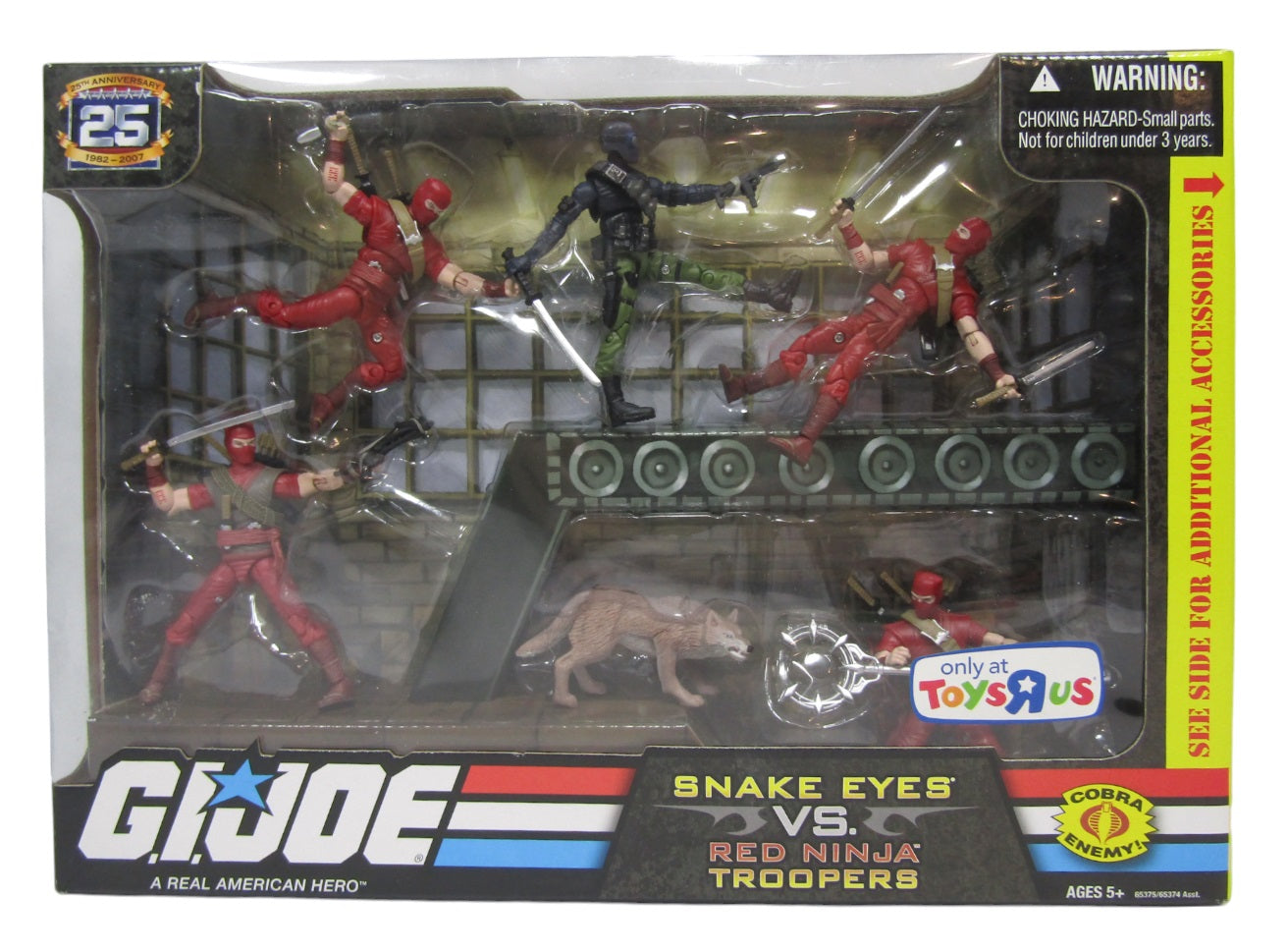 25th anniversary g.i joe snake eyes vs on sale ninja troopers