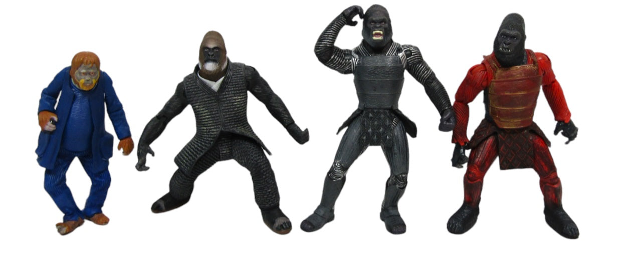 Lot of 4 2001 Planet of the Apes Figures, Hasbro