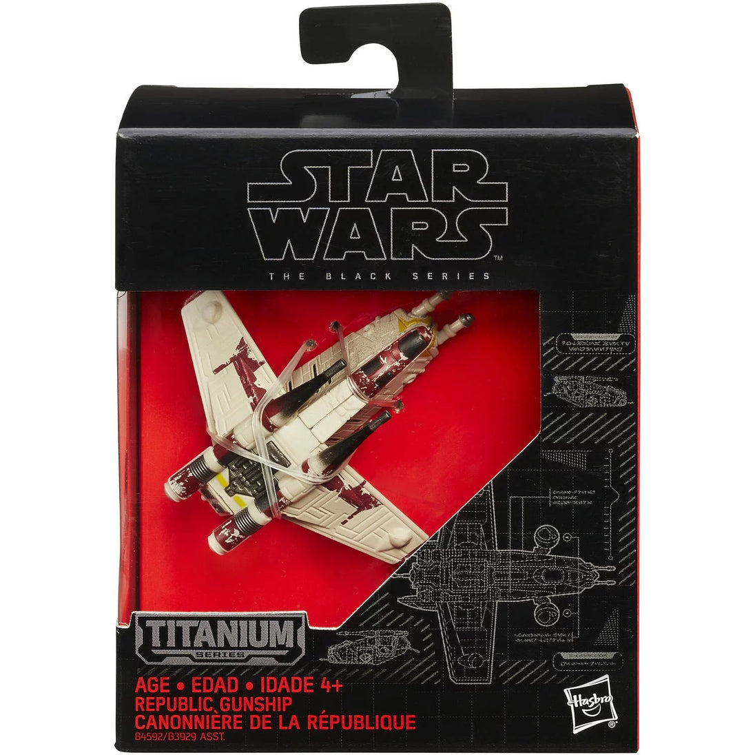 Hasbro Star Wars Black Series Titanium Series #23 Republic Gunship