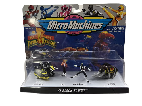 Micro Machines Mighty Morphin Power Rangers #2 Black Ranger (Cracked B