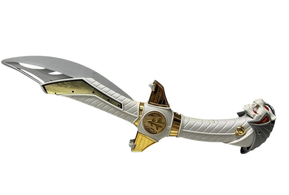 Mighty Morphin Power Rangers White Ranger Saba Sword Works, (Not Packa